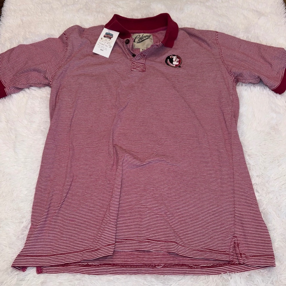 Men's FSU Seminoles Stripe Polo Shirt